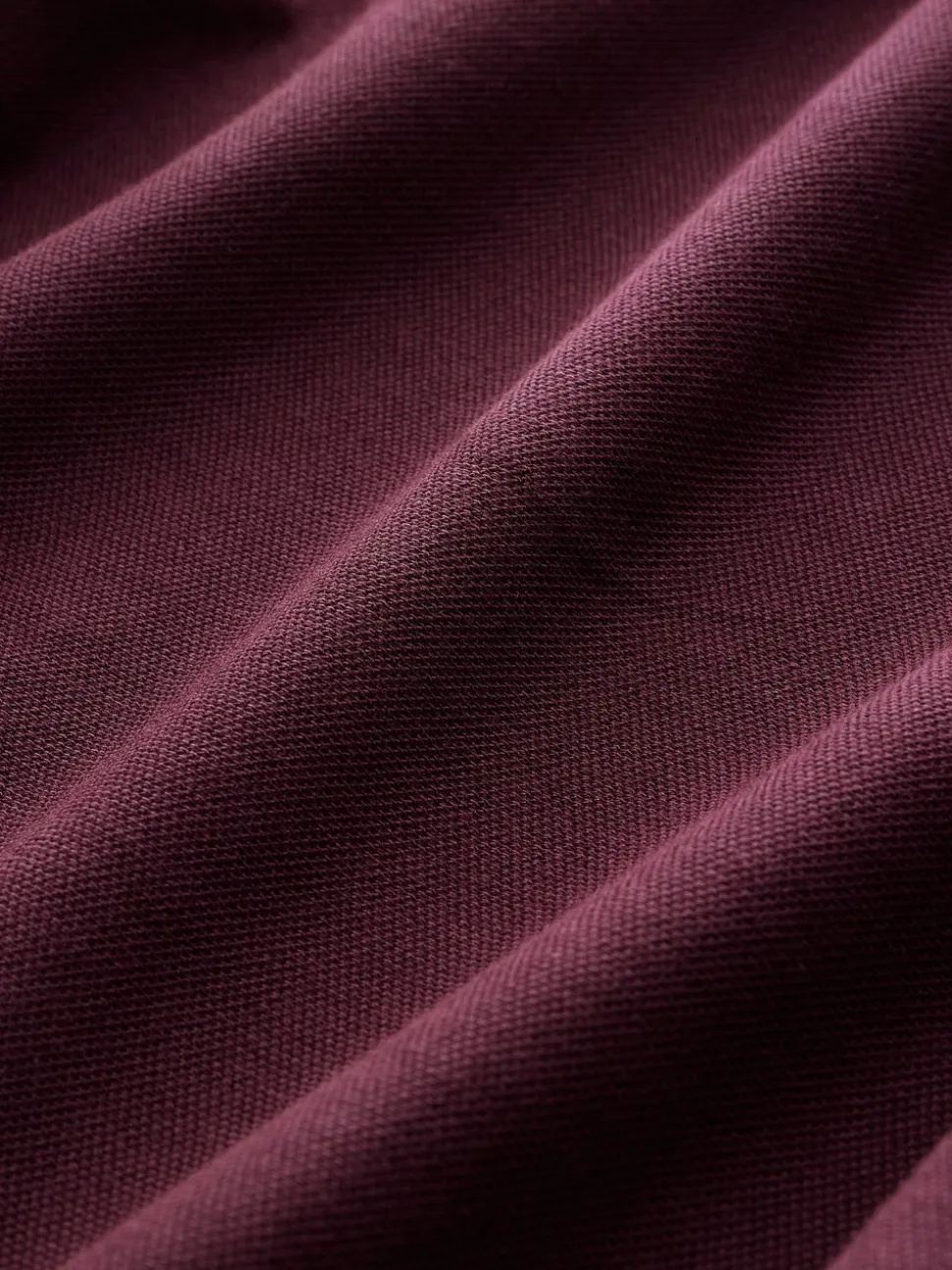 Bordeauxrood - Slim Fit - Piqué poloshirt met korte mouwen