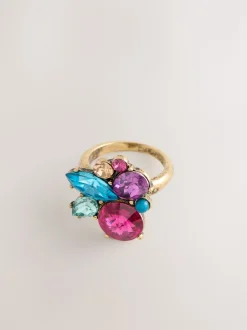 Bordeauxrood - Statement Jewel Ring