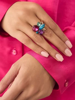 Bordeauxrood - Statement Jewel Ring