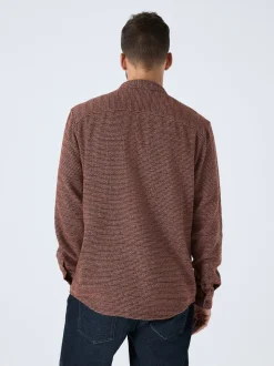 Bordeauxrood - Textured Shacket Overshirt
