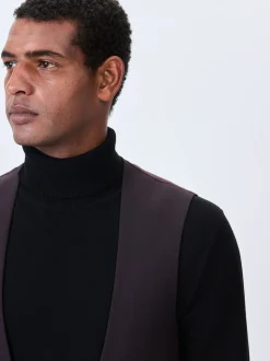 Bordeauxrood - Tuxedo Suit Waistcoat