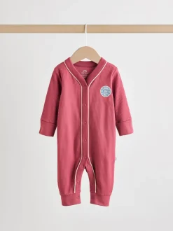 Bordeauxrood - Verpakking van 3 babypyjama's (0 mnd-3 jr)
