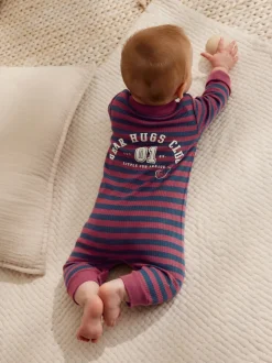 Bordeauxrood - Verpakking van 3 babypyjama's (0 mnd-3 jr)