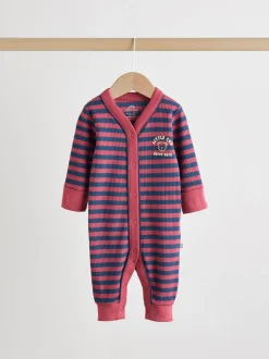Bordeauxrood - Verpakking van 3 babypyjama's (0 mnd-3 jr)