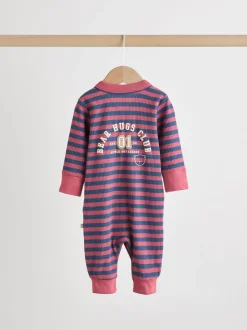 Bordeauxrood - Verpakking van 3 babypyjama's (0 mnd-3 jr)