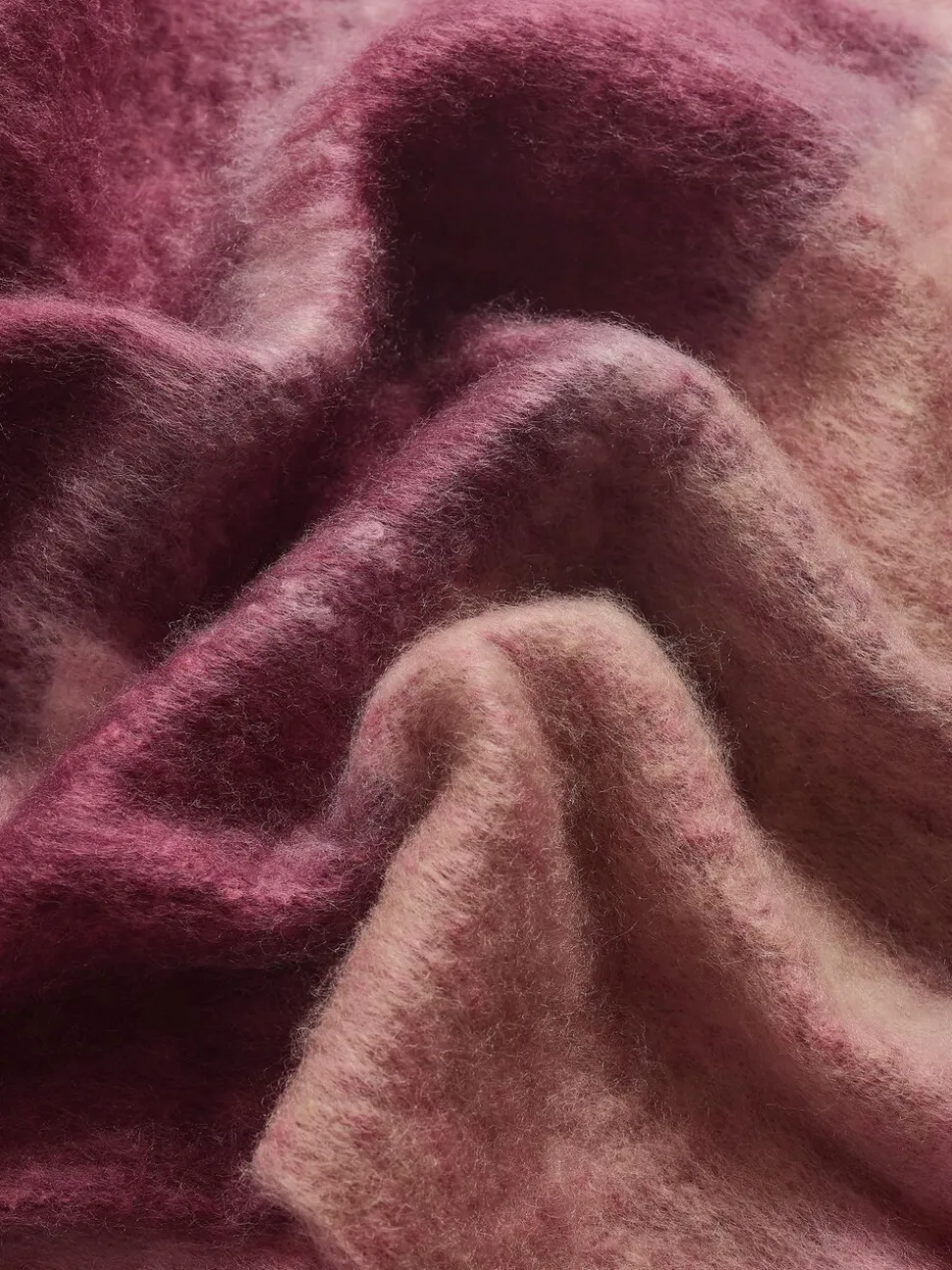 Bordeauxrood geruit - Lipsy Cosy geborstelde sjaal