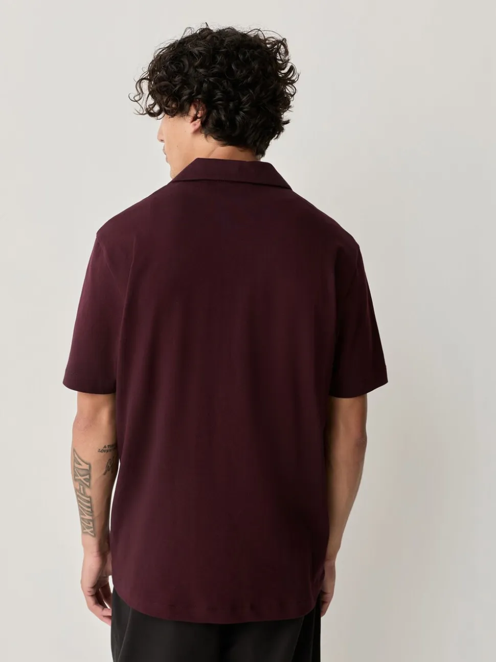 Bordeauxrood/Marineblauw/Olijfgroen - Piqué shirts met korte mouwen verpakking van 3