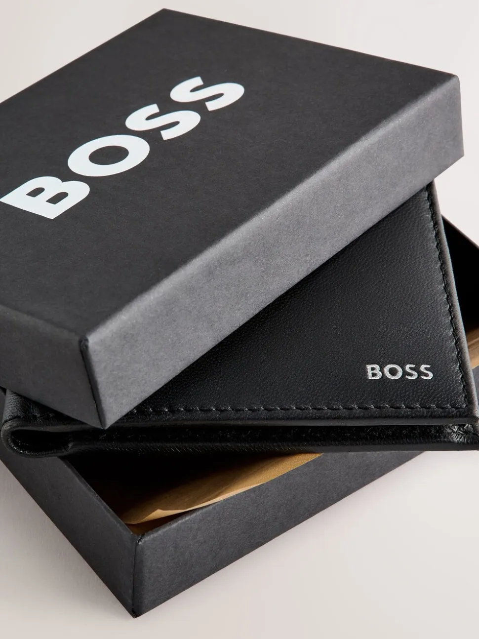 BOSS portemonnee met dubbele vouw