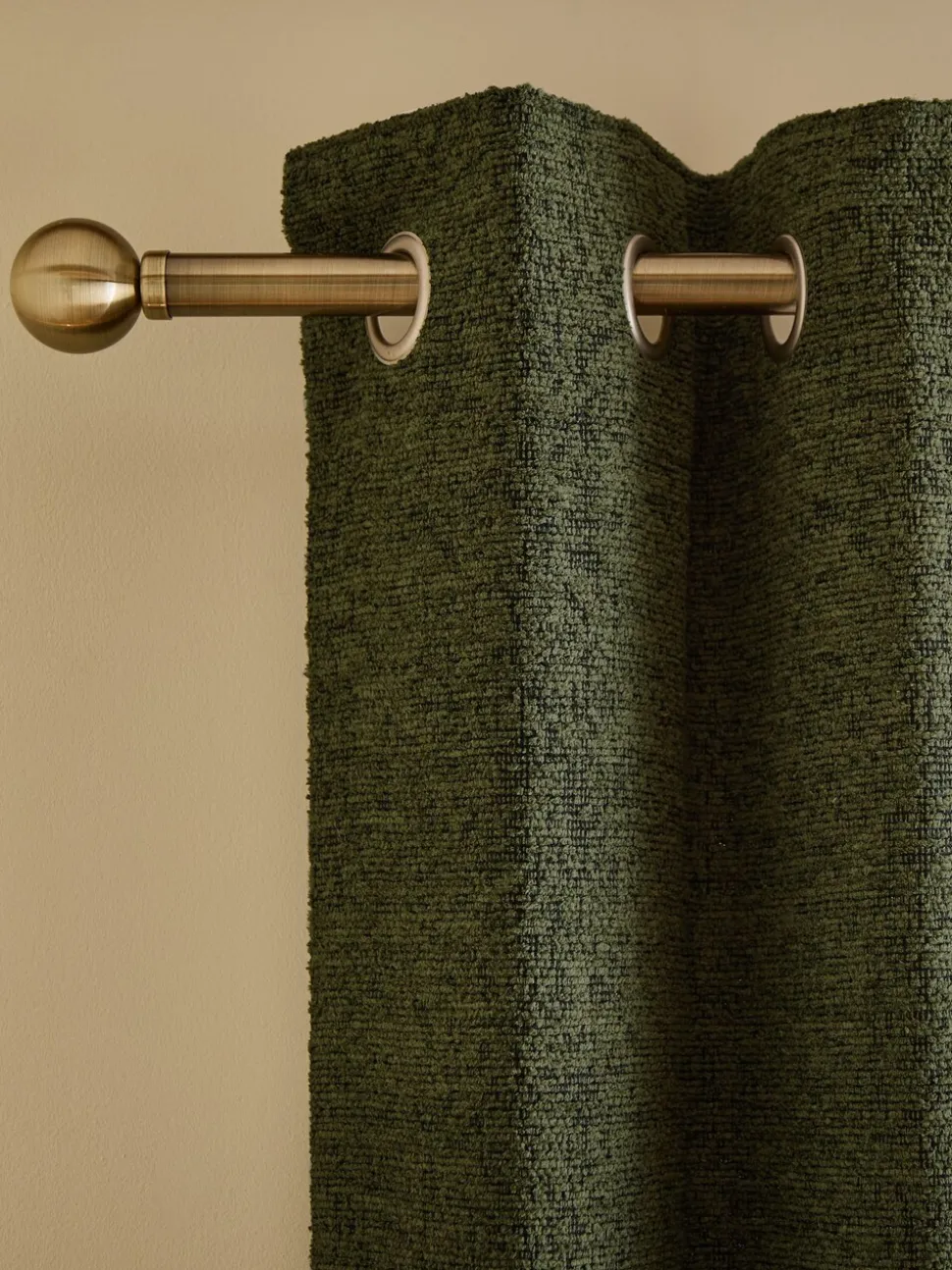 Bouclé ringgordijnen