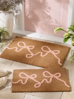 Braided Bow Coir Doormat