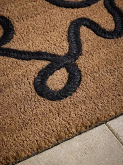 Braided Bow Coir Doormat