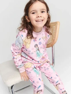 Brand Threads Disney Princess Fleece Pyjamas Set