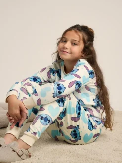 Brand Threads Girls Disney Stitch Divine Fleece Pyjamas Set