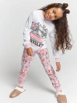 Brand Threads Girls Hello Kitty Pyjamas Set