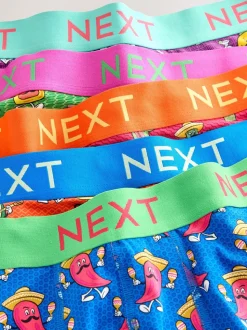 Bright Food Print - Verpakking van 5 - 5 Hipsterboxershorts
