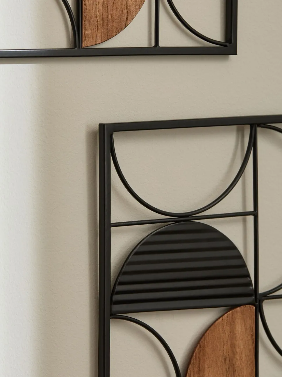 Brons-metalen abstracte kunst voor aan de wand