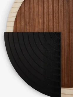 Bronx circulaire wanddecoratie van hout