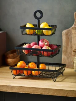 Bronx fruitmand met 3 lagen