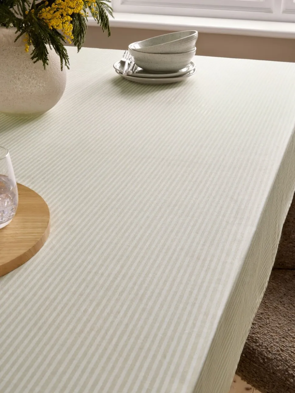 Bronx Stripe Wipe Clean Tablecloth