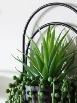 Bronx wandplaquette met kunstplanten