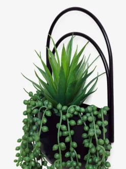 Bronx wandplaquette met kunstplanten