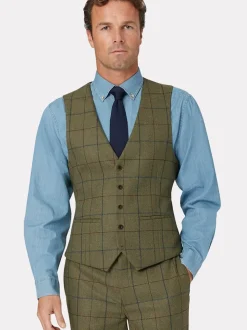 Brook Taverner Ruit wollen Pak gilet