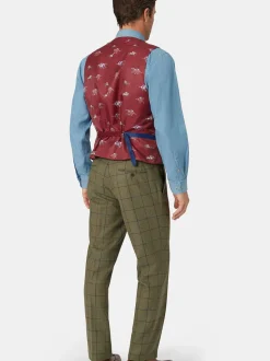 Brook Taverner Ruit wollen Pak gilet