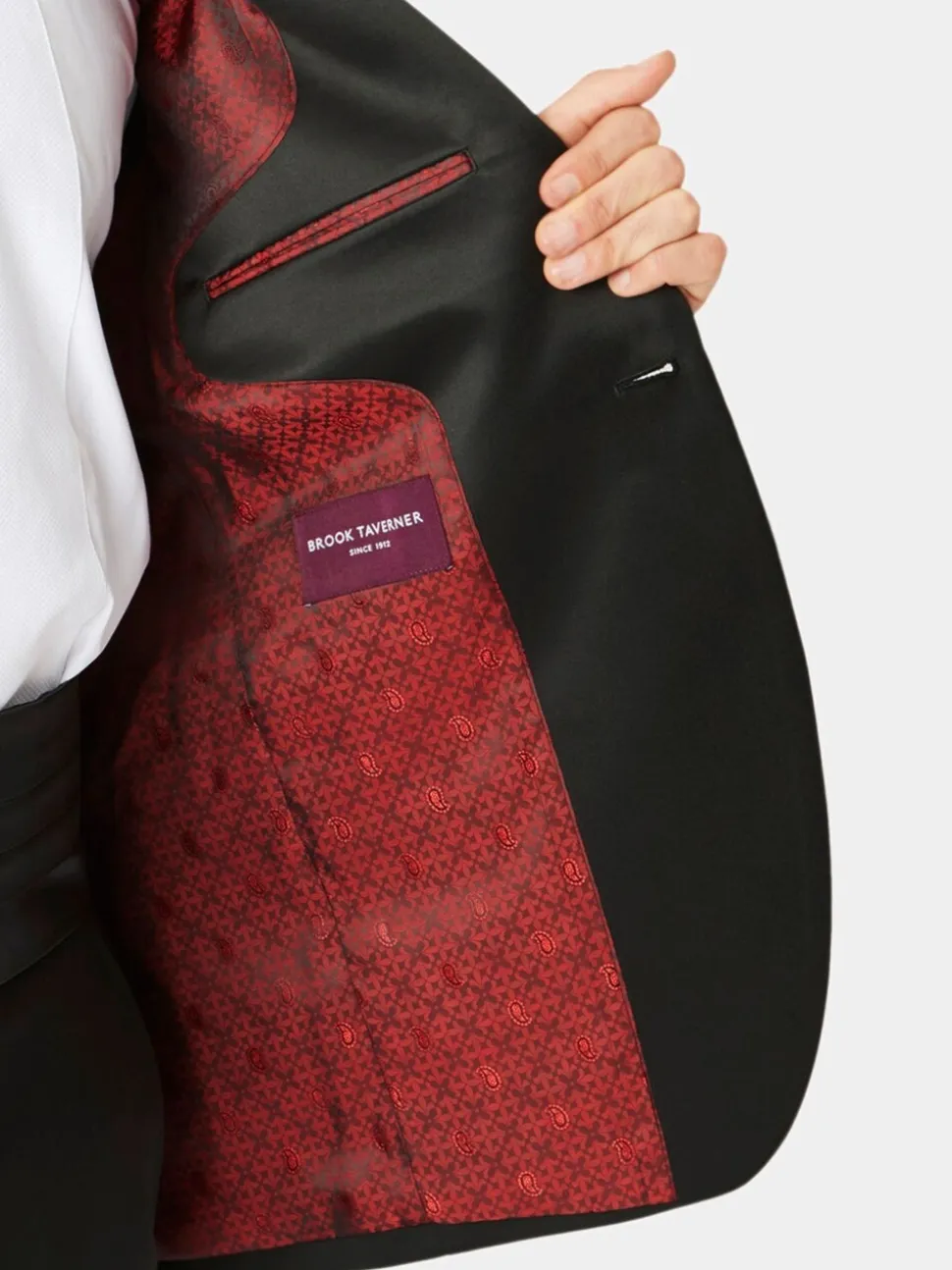 Brook Taverner Wool Blend Dinner Suit Jacket