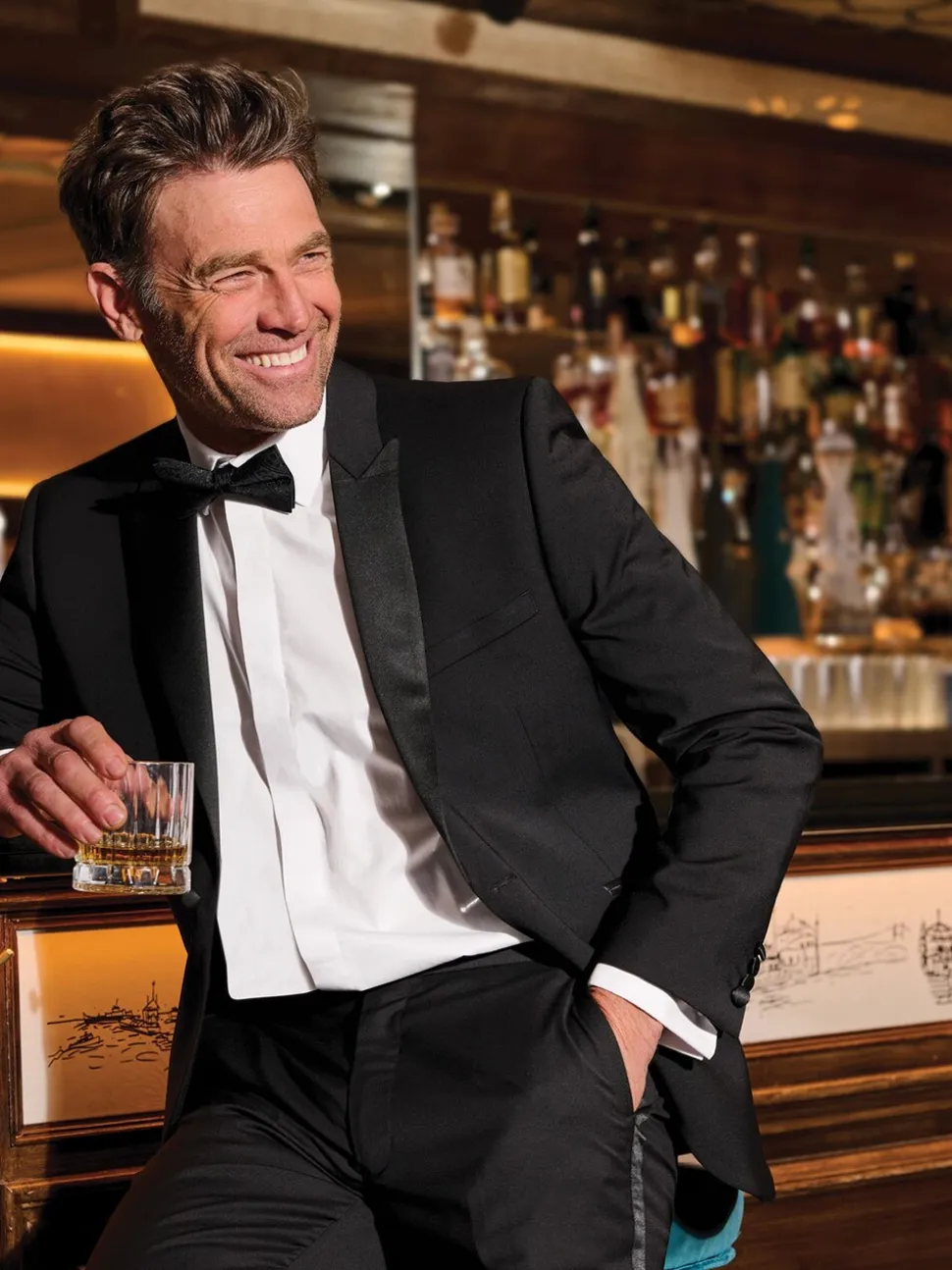 Brook Taverner Wool Blend Dinner Suit Jacket