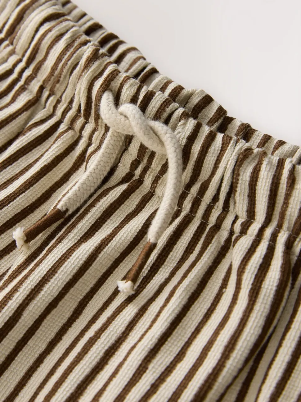 Brown & Ecru Stripe - Lightweight Joggers (3mths-7yrs)