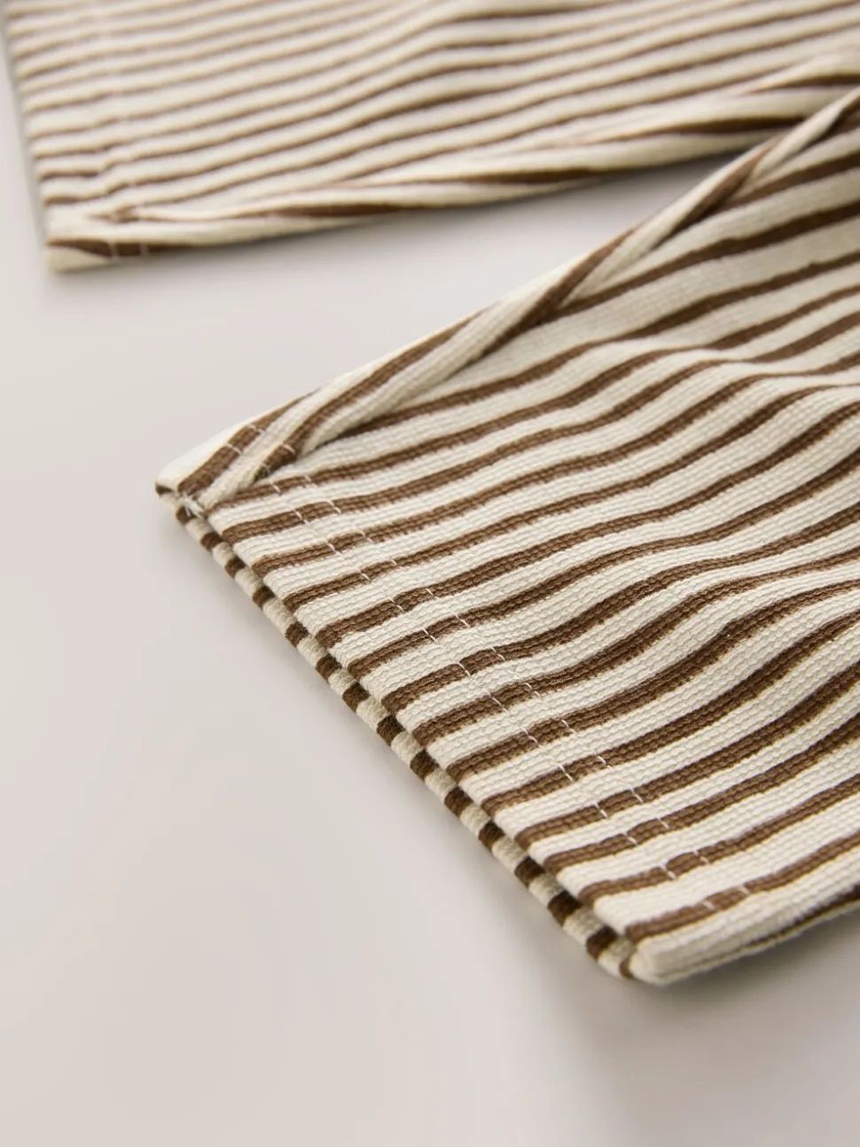 Brown & Ecru Stripe - Lightweight Joggers (3mths-7yrs)