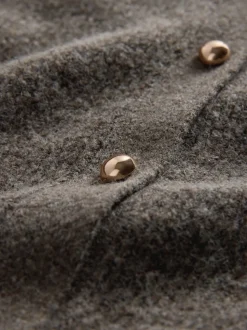 Brown Marl/Cream - The Set 2 Pack Chunky Rib Knitted Cardigans With Wool