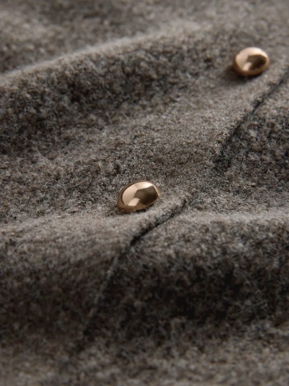 Brown Marl/Cream - The Set 2 Pack Chunky Rib Knitted Cardigans With Wool
