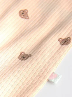 Bruin - 4 Pack Baby-pyjama's met tweewegrits (0mnd -2jr)