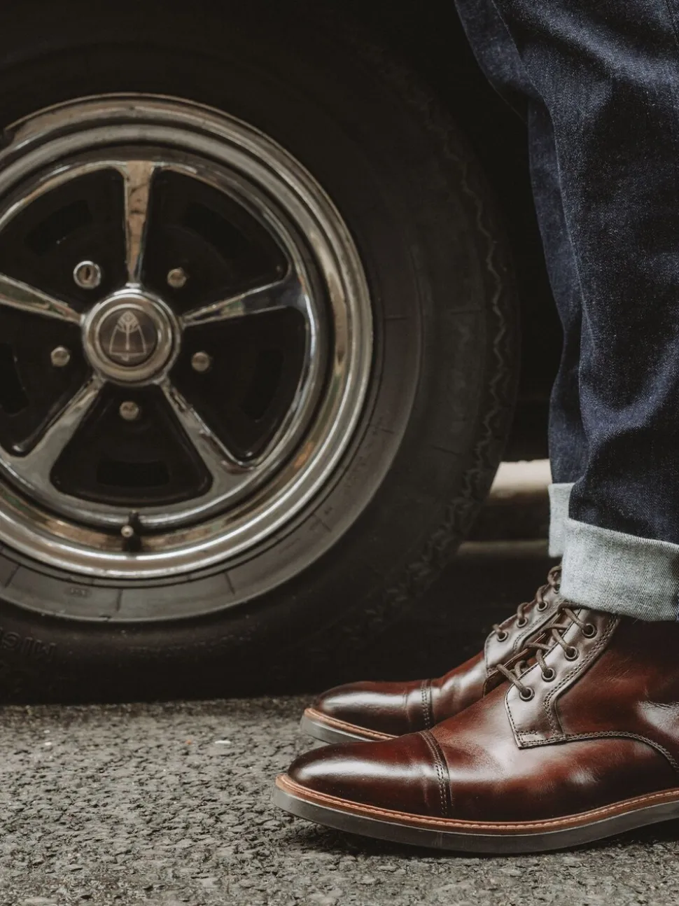 Bruin - Base London Plymouth Toe Cap Boot
