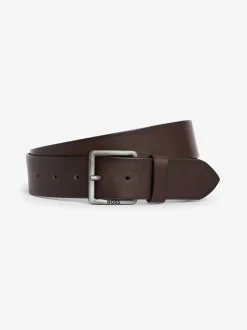 Bruin - BOSS Baxton leren riem