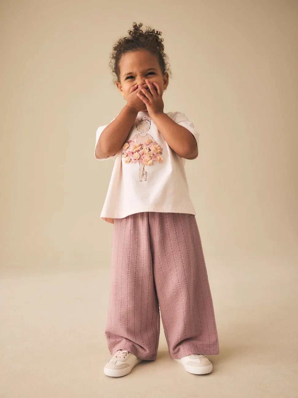 Bruin - Broek met wijde pijpen (3mnd -7jr)