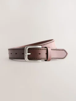 Bruin - Casual leren riem