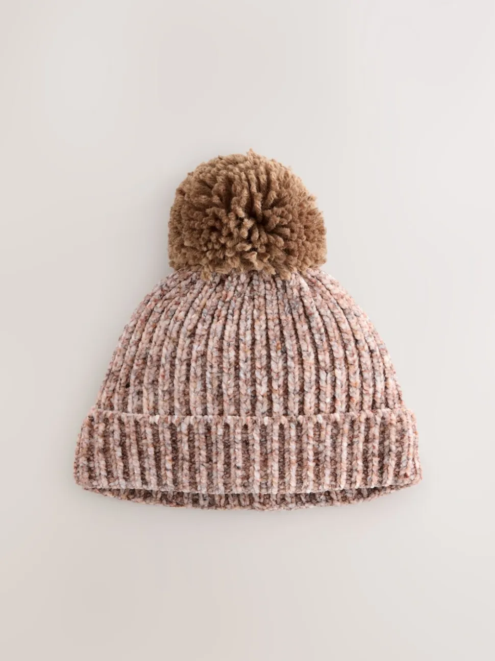 Bruin - Chenille Baby Hat with a Pom (0mths-2yrs)