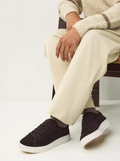 Bruin - Chic-casual lange sneakers