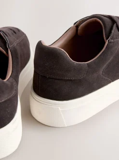 Bruin - Chic-casual lange sneakers