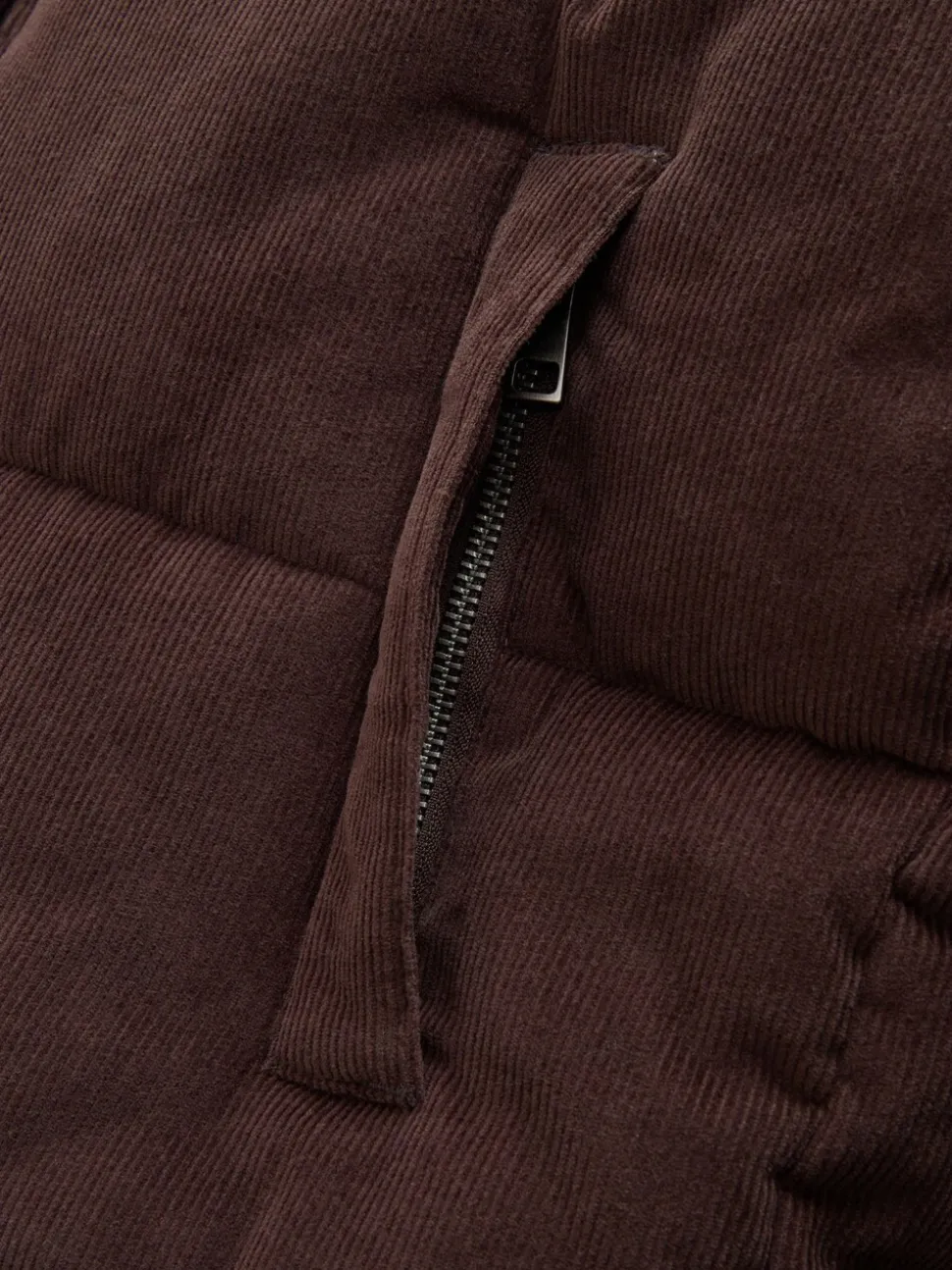 Bruin - Corduroy gewatteerde bodywarmer
