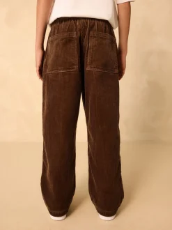 Bruin - Corduroy instapbroek (3-16jr)