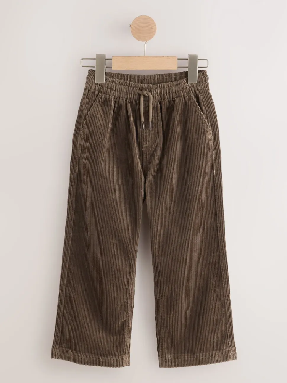Bruin - Corduroy instapbroek (3-16jr)