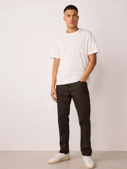 Bruin - Enkele - Slim fit klassieke stretchy jeans