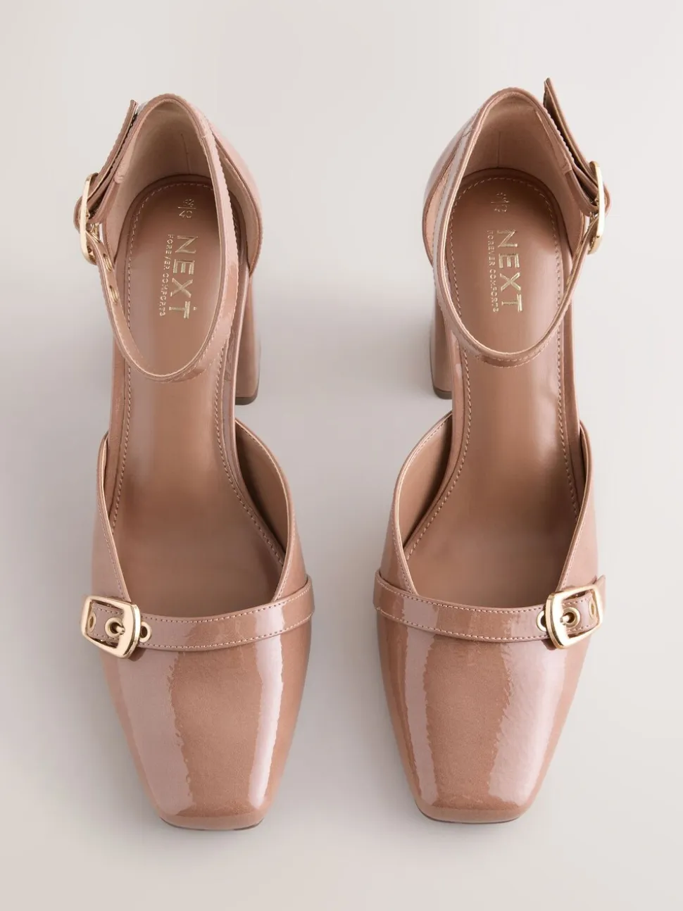 Bruin - Forever Comfort® Buckle Closed Toe Block Heels