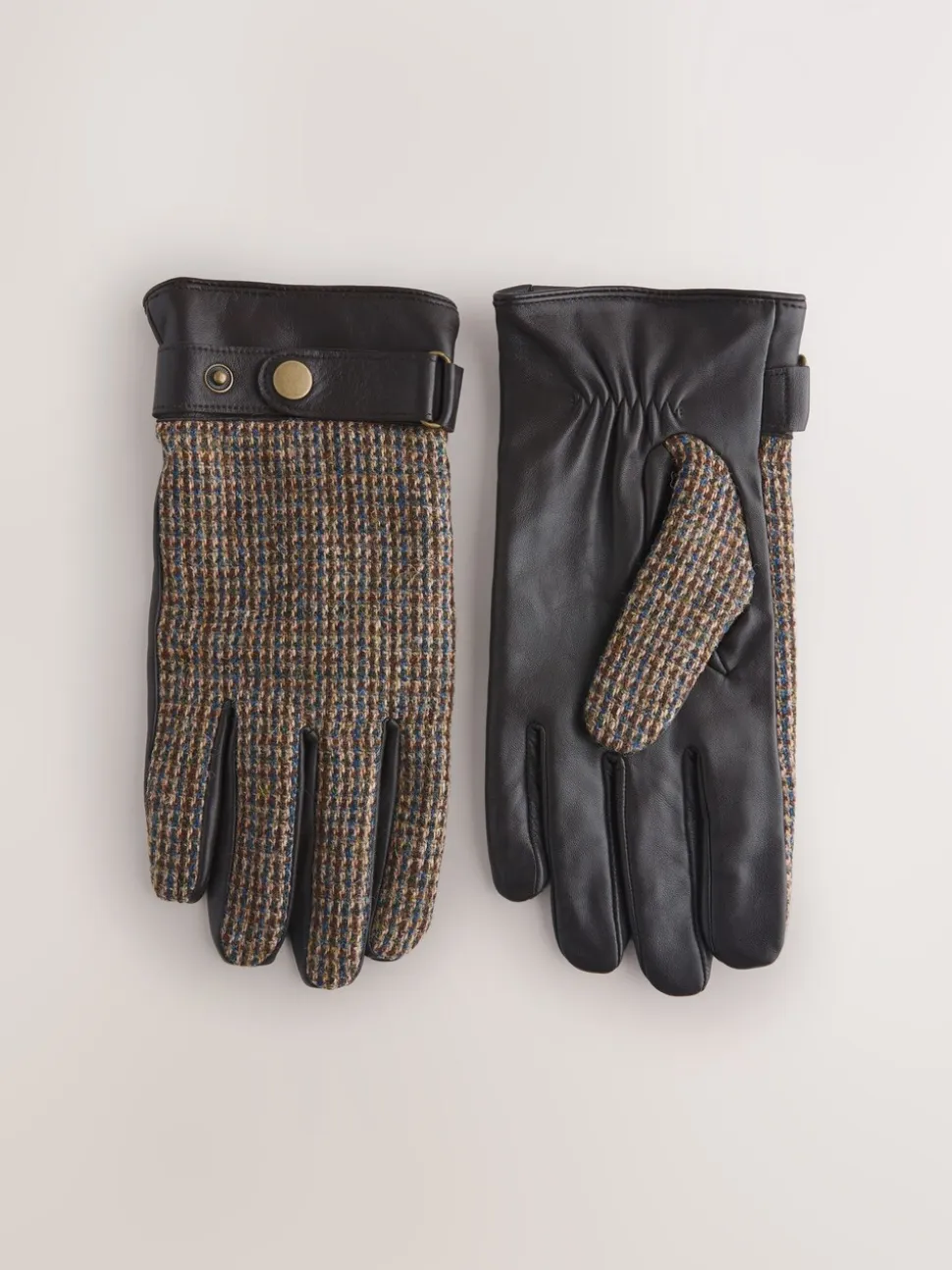 Bruin - Harris Tweed And Leather Gloves