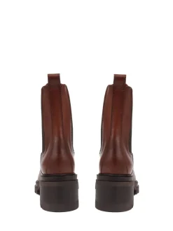 Bruin - Jones Bootmaker leren Chelsea laarzen
