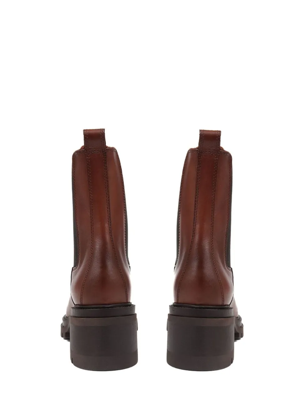 Bruin - Jones Bootmaker leren Chelsea laarzen