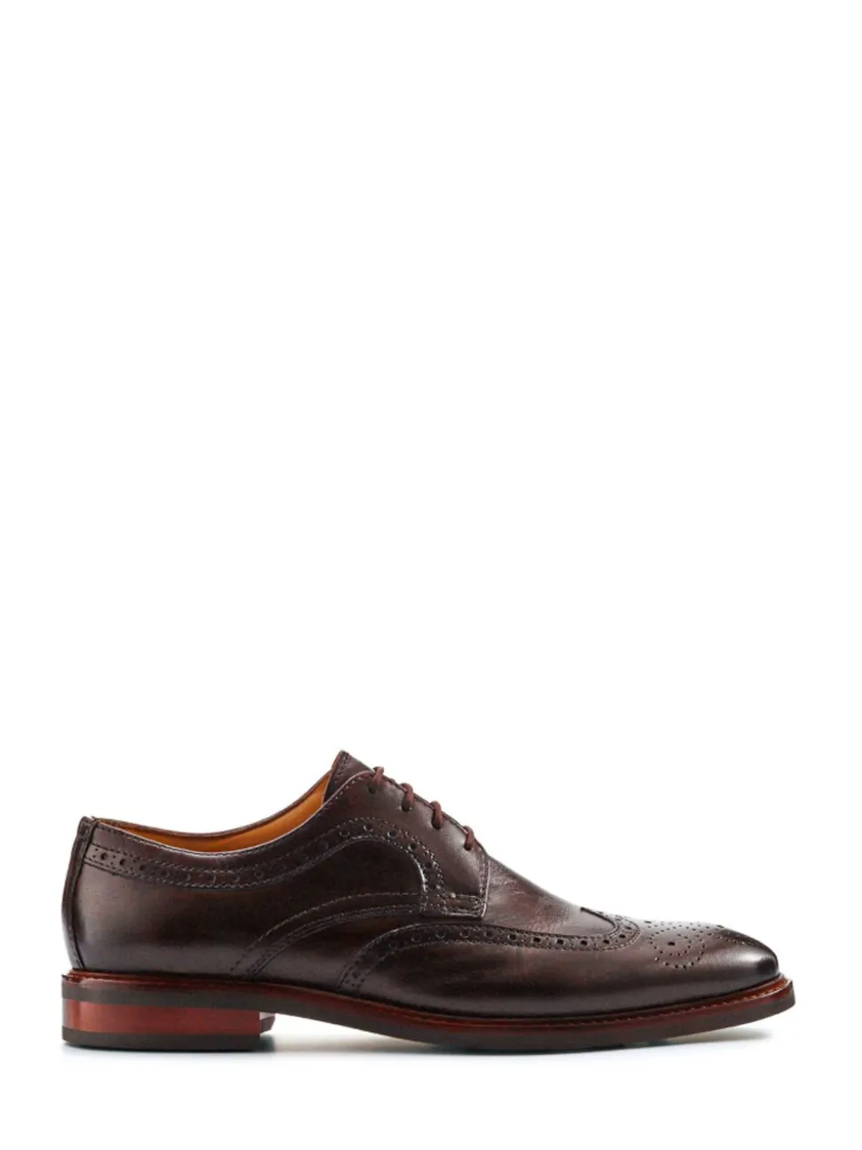 Bruin - Jones Bootmaker Longwood suède derby-brogueschoenen